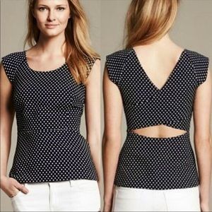 Banana Republic Tops - BANANA REPUBLIC polka dot peplum top Banana Republic Tops - BANANA REPUBLIC polka dot peplum top